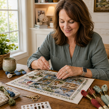 ✝️ Jesus Story Cross Stitch Kit – Biblical Moments DIY Embroidery Collection 🧵✨