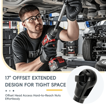 1/2in Wrench Extend Rod, Ni Cr Alloy Steel Multifunctional Universal Wrench Extender, Compact Size and Lightweight Design, for Fastening Tasks,SnapFixMate
