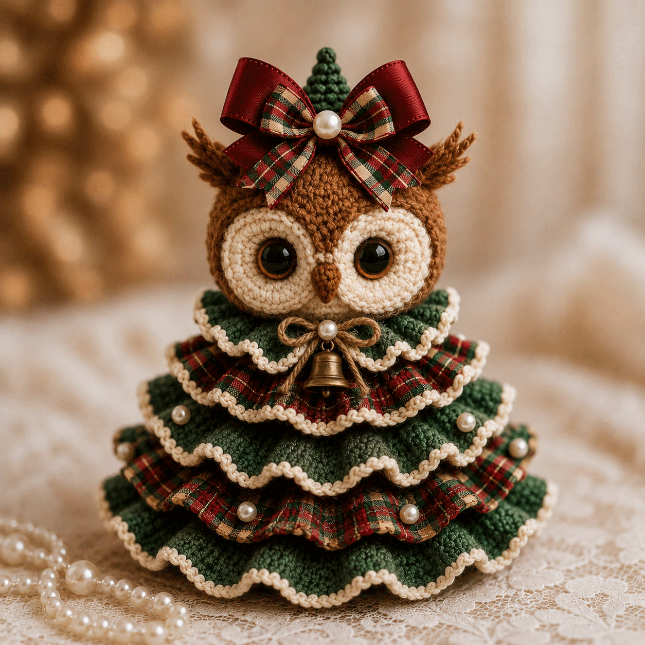 🎄 Crochet Animal Christmas Tree DIY Kit