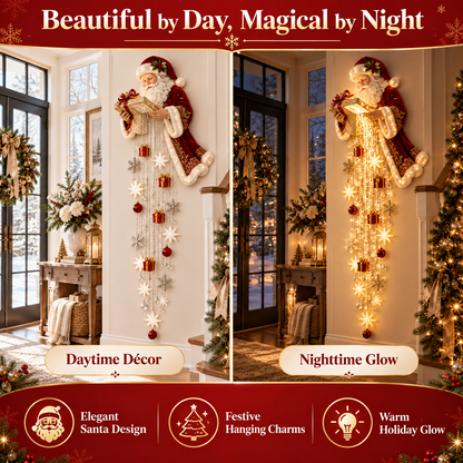 🔥Last Day 50% OFF- 🎅 Santa’s Magical Gift Starfall Cascade™ | Lighted Christmas Wall Decor