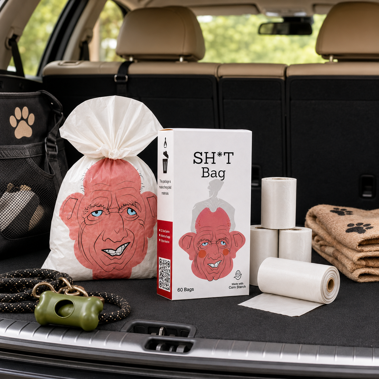 🤣Premium Unscented Leakproof Pet Waste Bags-Kennedizine