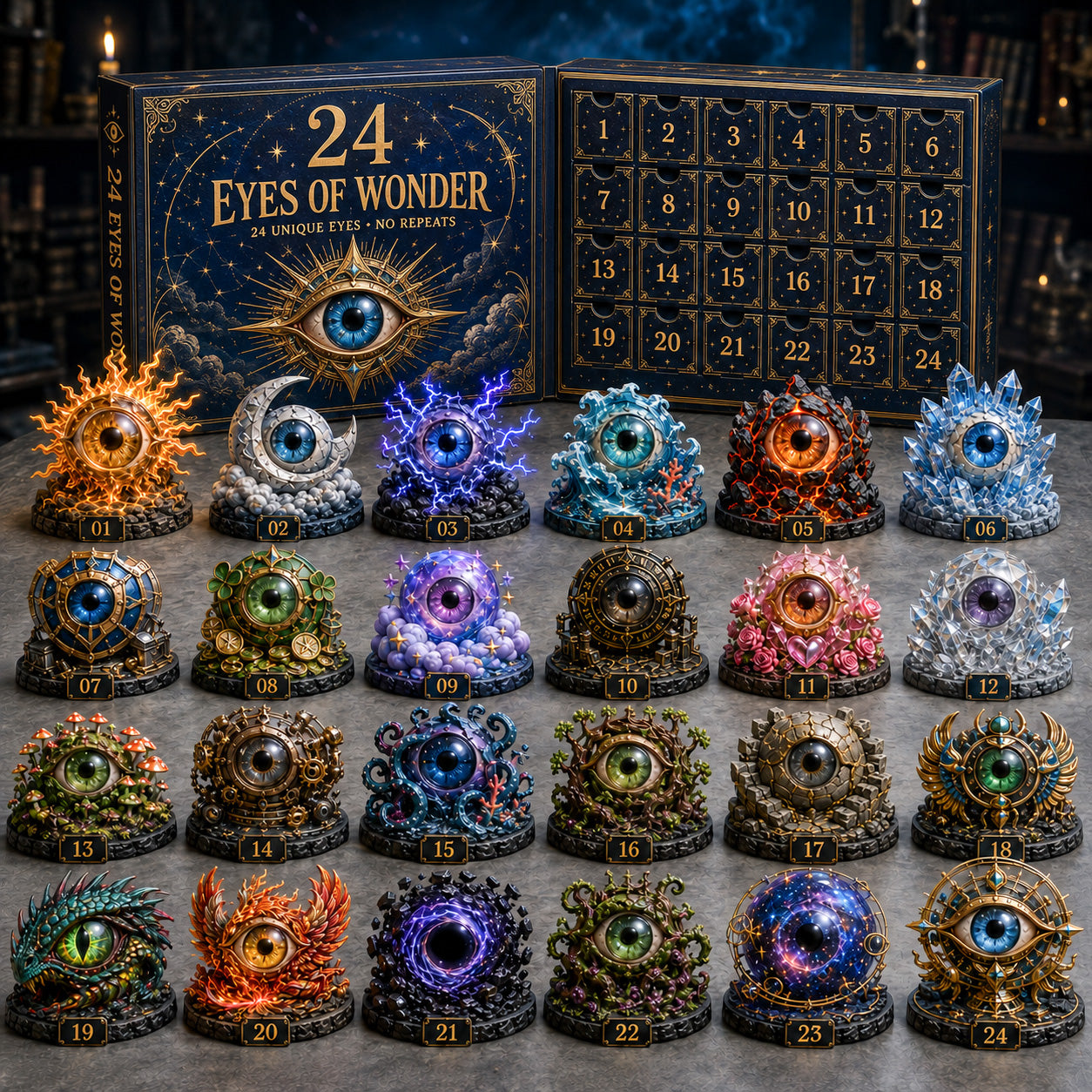 👁️ 24 Eyes of Wonder Advent Calendar 2026 — 24 Mystical Eye Collectibles, No Repeats