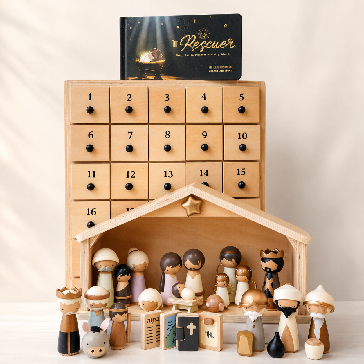 ✝️Nativity Advent Calendar 2026 – 24-Day Christmas Countdown with Nativity Figures🎄