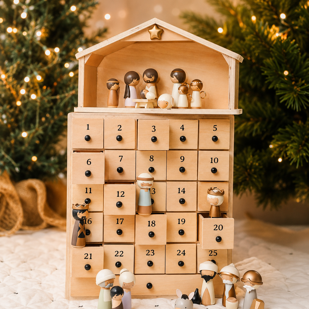 ✝️Nativity Advent Calendar 2026 – 24-Day Christmas Countdown with Nativity Figures🎄