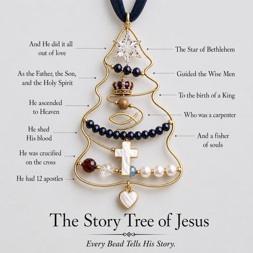 ✝️🎄The Story of Jesus Christmas Keepsake: Every Bead Tells His Story