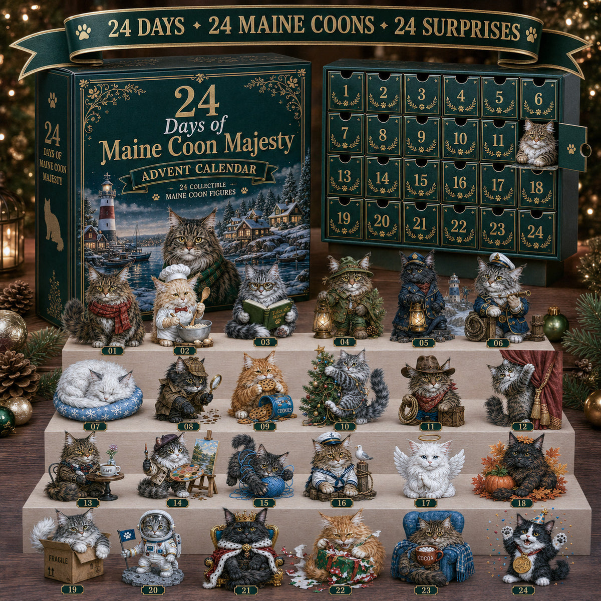 ⏰Limited Stock 50% OFF - 🎄🐶 2026 French Bulldog Advent Calendar – 24 Days of Frenchie Mischief