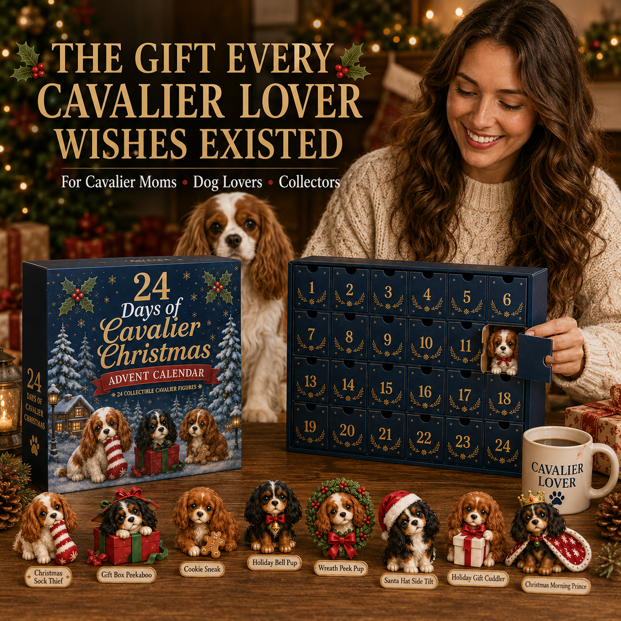 🐶 24 Days of Cavalier Christmas Advent Calendar 2026 – 24 Collectible Cavalier Surprises