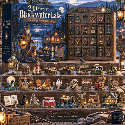 ⏰Limited Stock 50% OFF -🌙🎣 24 Days at Blackwater Lake – The Ghost Fisherman’s Cabin Collection 🏕️👻