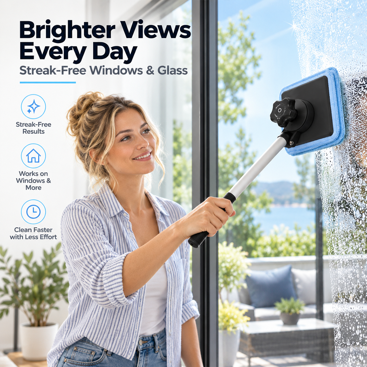 Dual Magnetic Car Windshield Cleaner | Streak-Free Auto Glass Cleaning Kit😍