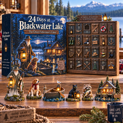 ⏰Limited Stock 50% OFF -🌙🎣 24 Days at Blackwater Lake – The Ghost Fisherman’s Cabin Collection 🏕️👻