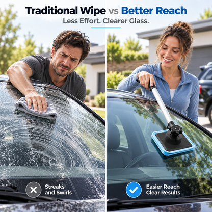 Dual Magnetic Car Windshield Cleaner | Streak-Free Auto Glass Cleaning Kit😍