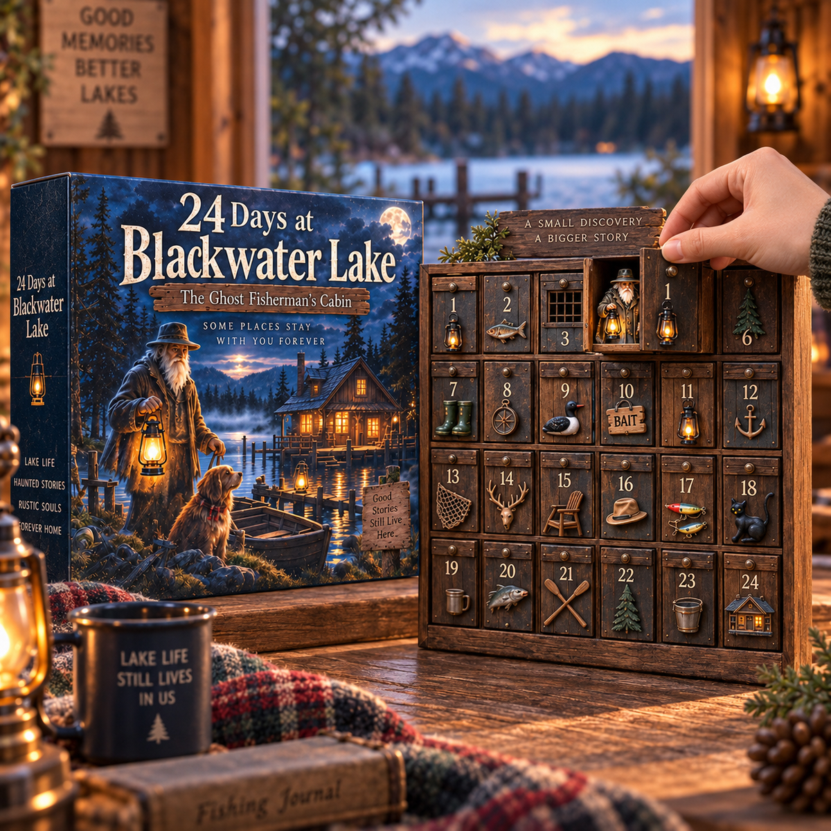 Opening one Blackwater Lake numbered drawer