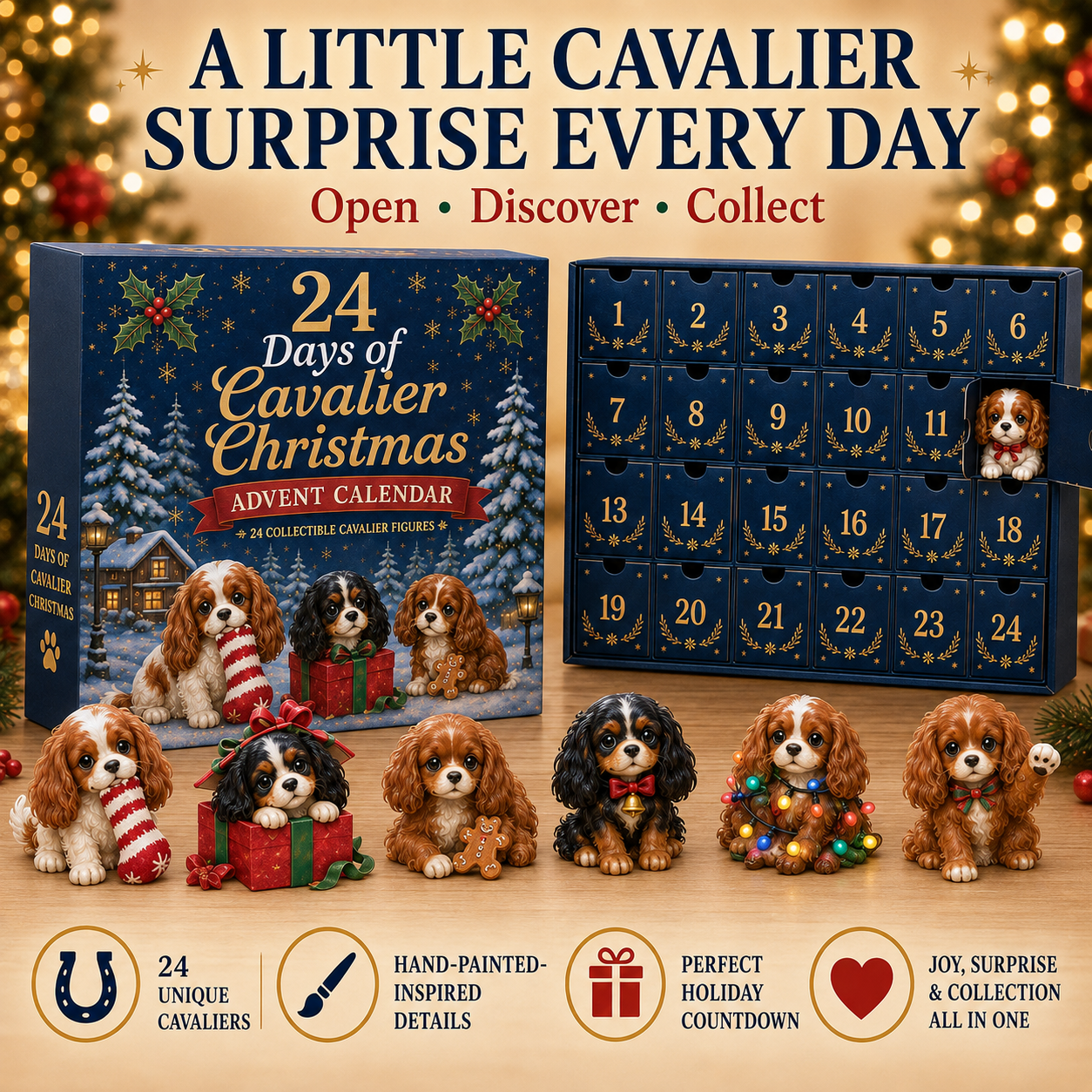 Open one Cavalier surprise every day during the Christmas countdown