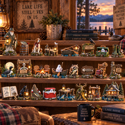 ⏰Limited Stock 50% OFF -🌙🎣 24 Days at Blackwater Lake – The Ghost Fisherman’s Cabin Collection 🏕️👻
