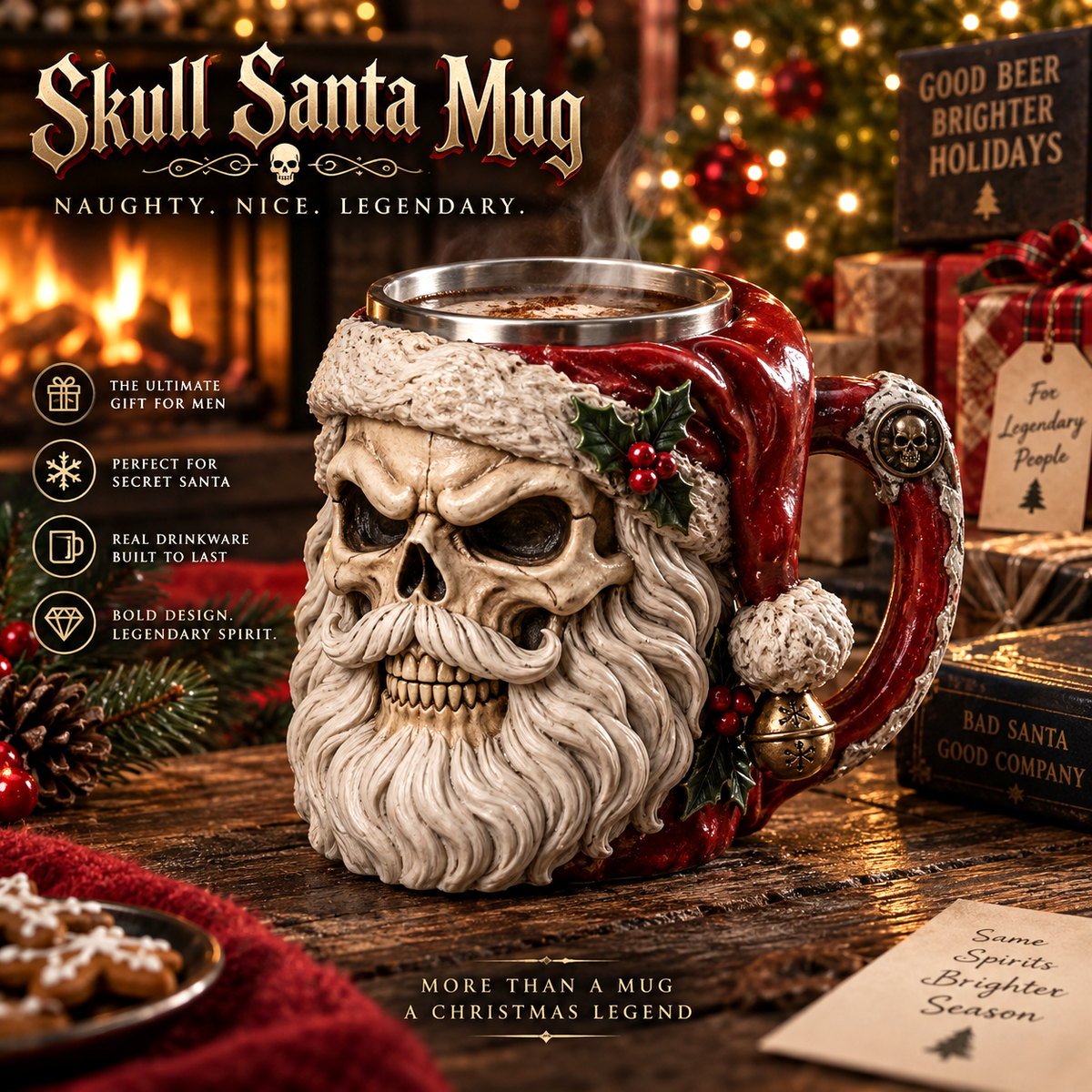 💀🎅 Dark Christmas Legends Mug Collection™