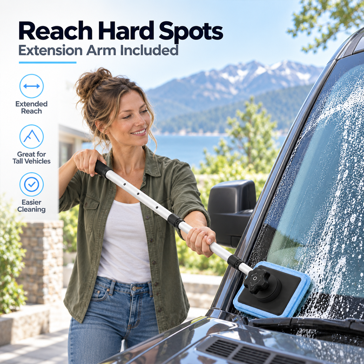 Dual Magnetic Car Windshield Cleaner | Streak-Free Auto Glass Cleaning Kit😍