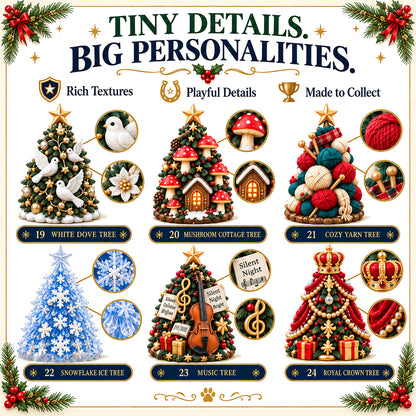 🎄 24 Days of Christmas Trees Advent Calendar – 24 Unique Mini Tree Collectibles