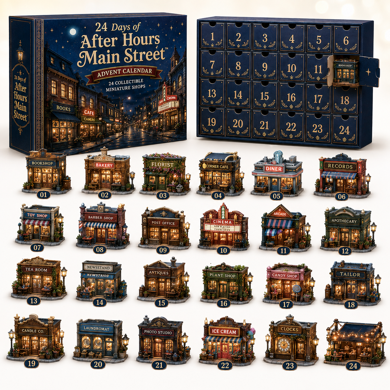 ⏰Limited Stock 50% OFF -🏘️✨ 2026 After Hours Main Street™ Advent Calendar – 24 Unique Shops, 24 Daily Surprises