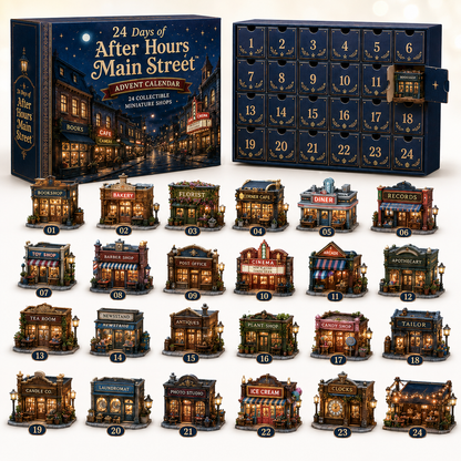 ⏰Limited Stock 50% OFF -🏘️✨ 2026 After Hours Main Street™ Advent Calendar – 24 Unique Shops, 24 Daily Surprises