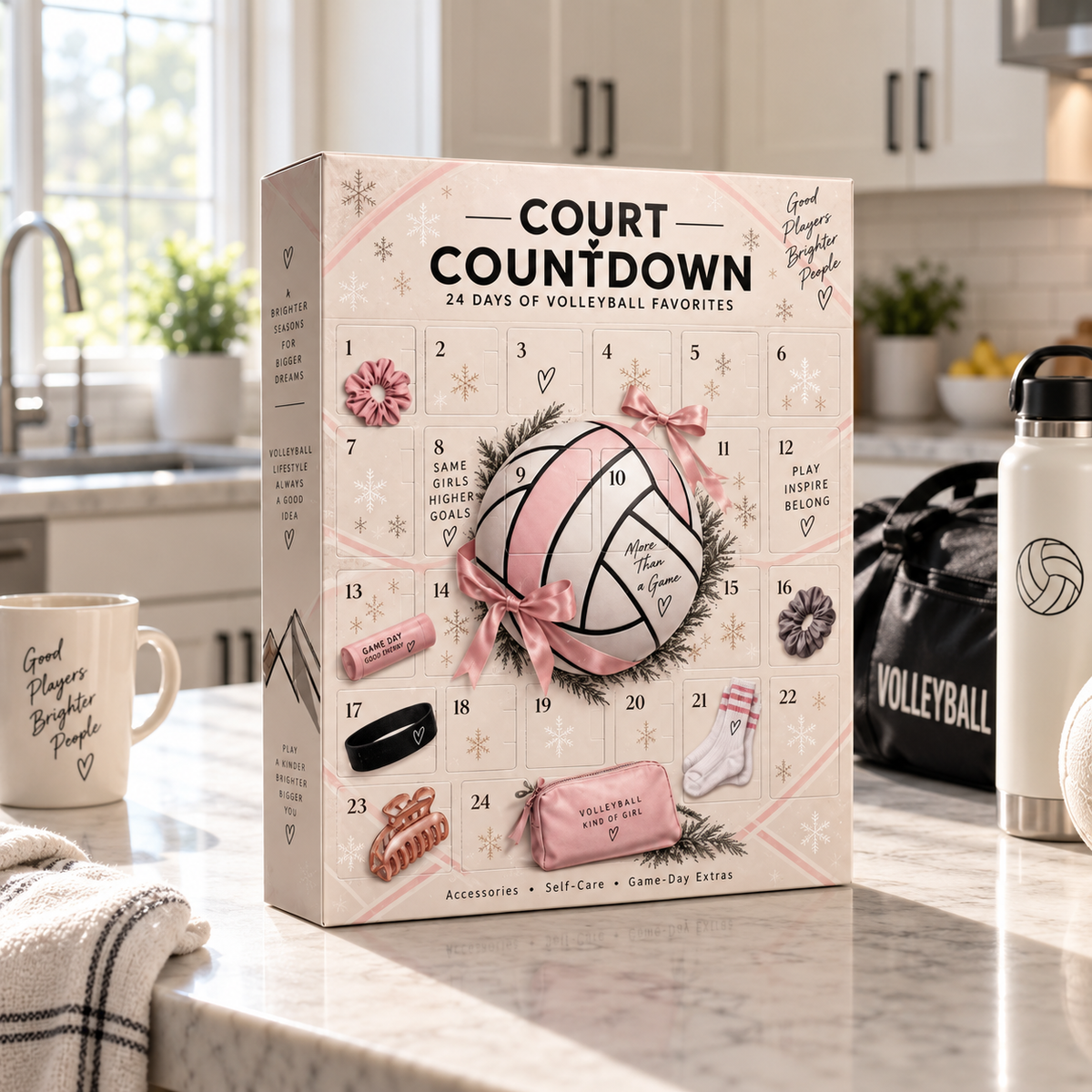 🏐 Court Countdown™ Volleyball Advent Calendar | 24 Days of Volleyball Surprises for Girls