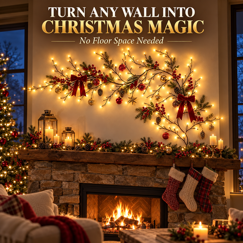 🎄 GlowBranch™ Christmas Wall Tree Lights | Flexible LED Branch Decor
