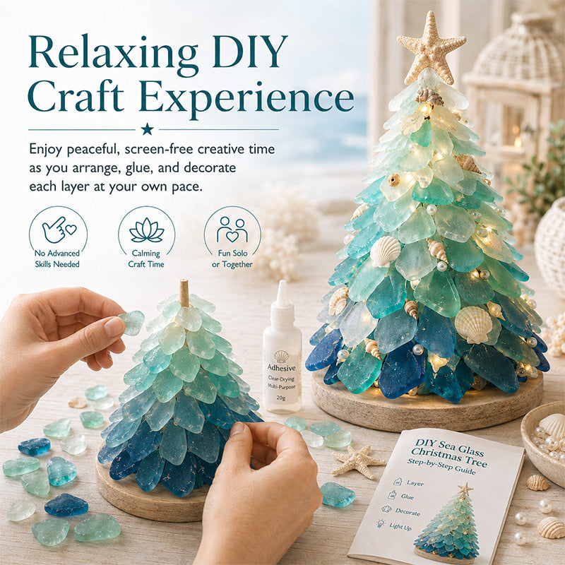 Sea Glass Art Kit DIY process