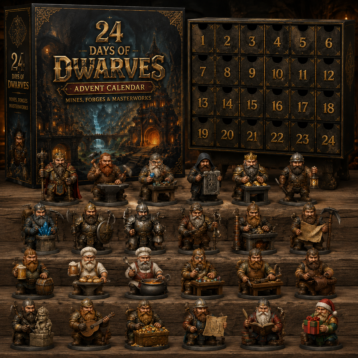 24 Days of Dwarves Christmas Advent Calendar