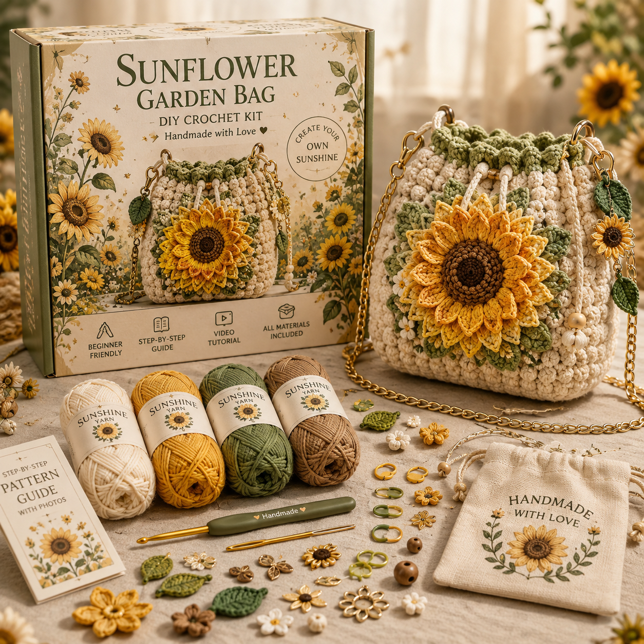 🧶 Whimsical Storybook Crochet Bags — 6-Style Fantasy DIY Crochet Bag Kit