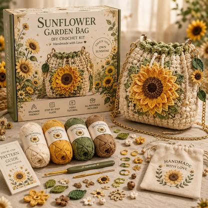 🧶 Whimsical Storybook Crochet Bags — 6-Style Fantasy DIY Crochet Bag Kit