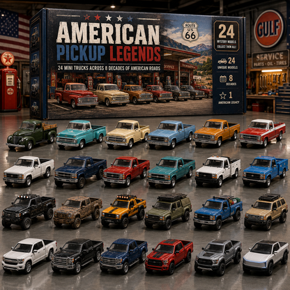 🇺🇸 American Pickup Legends — 24 Days Across 8 Decades Advent Calendar