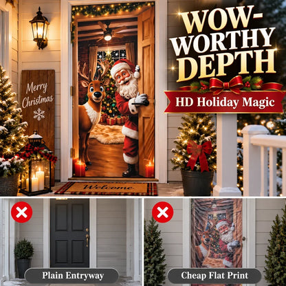 Magical Christmas Door Cover & Holiday Party Banner 🎄