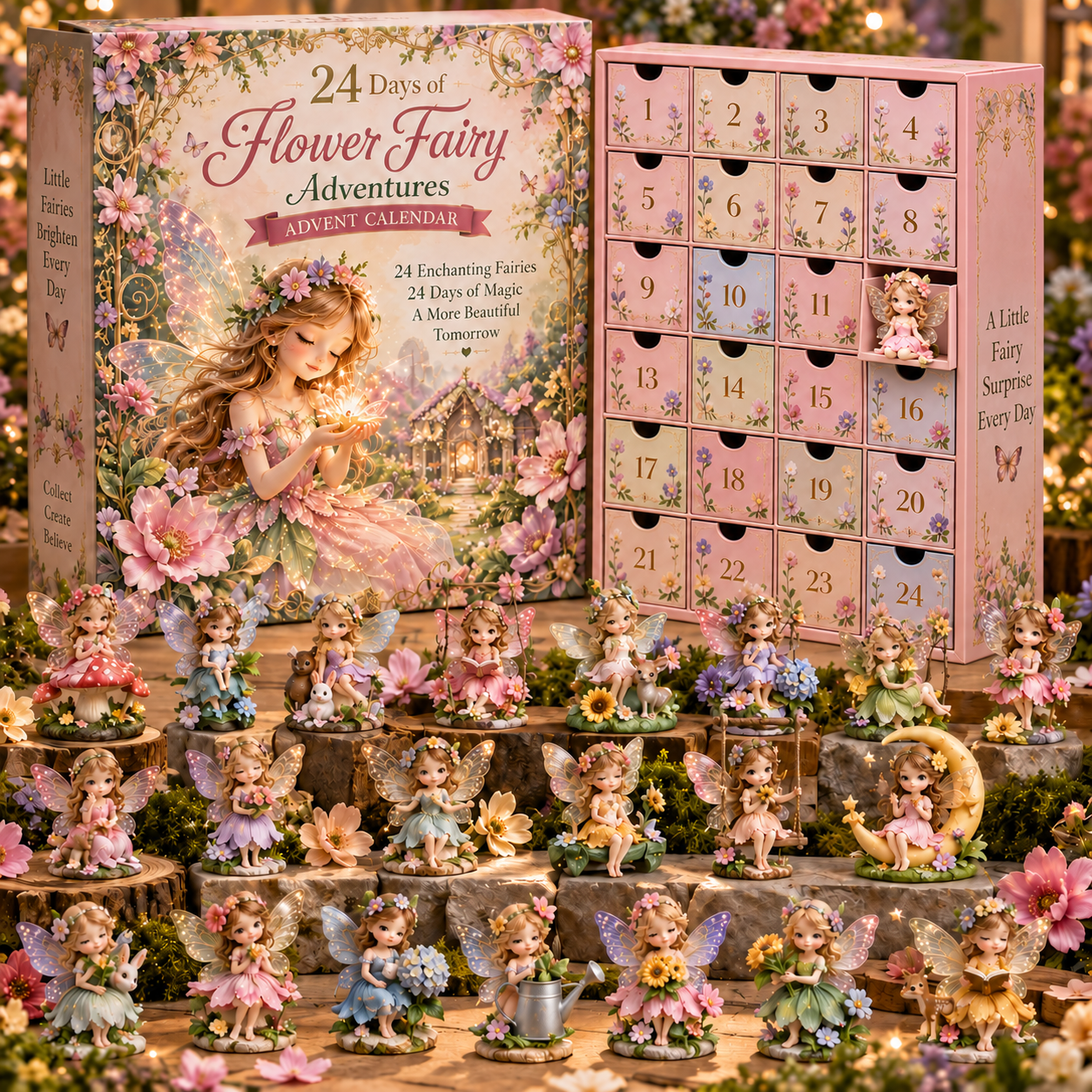 🎁🦋 Flower Fairy Dreams Advent Calendar – 24 Days of Magical Fairy Surprises