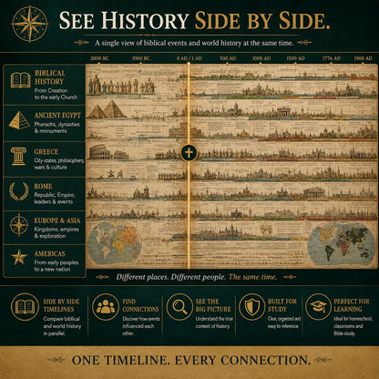 🔥📜 SPECIAL OFFER | Synchronological History Chart – 6,000 Years of Biblical & World Events in One Fold-Out Timeline