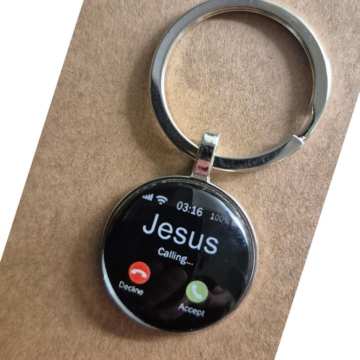 ⏰Limited Stock 60% OFF✝️❤️Jesus Calling Christian Key Ring – Inspirational Faith Gift & Religious Reminder