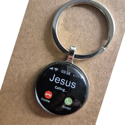 ⏰Limited Stock 60% OFF✝️❤️Jesus Calling Christian Key Ring – Inspirational Faith Gift & Religious Reminder