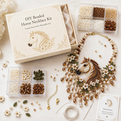 DIY Beaded Statement Necklace Kit ✨🧵