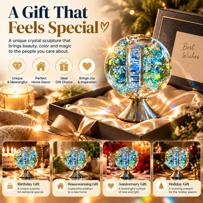 🔥Last Day 50% OFF-  🌈 Crystal Light Sculpture™ – A Stunning Glass Art Piece That Creates Magical Rainbow Reflections