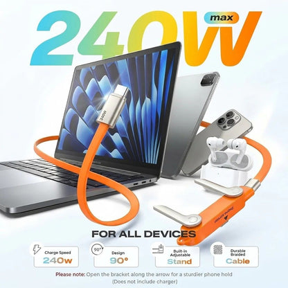 🔥Fast-Charging Cable with Detatchable Stand🔥