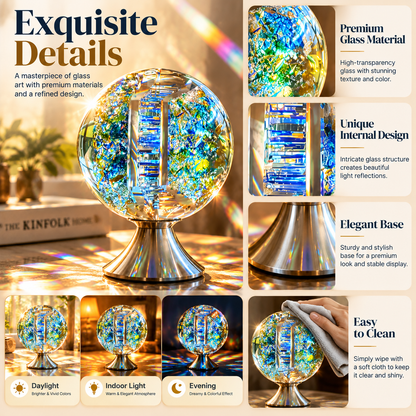 🔥Last Day 50% OFF-  🌈 Crystal Light Sculpture™ – A Stunning Glass Art Piece That Creates Magical Rainbow Reflections