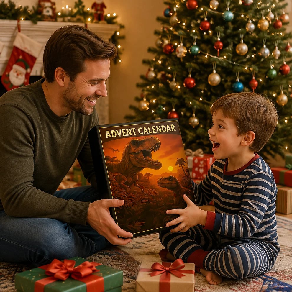 🦖Dinosaur Advent Calendar, 24‑Day Christmas Countdown Calendar