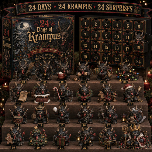 ⏰Limited Stock 50% OFF -😈🎄 2026 Krampus Advent Calendar – 24 Days of Wicked Christmas Mischief