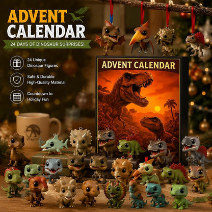 🦖Dinosaur Advent Calendar, 24‑Day Christmas Countdown Calendar