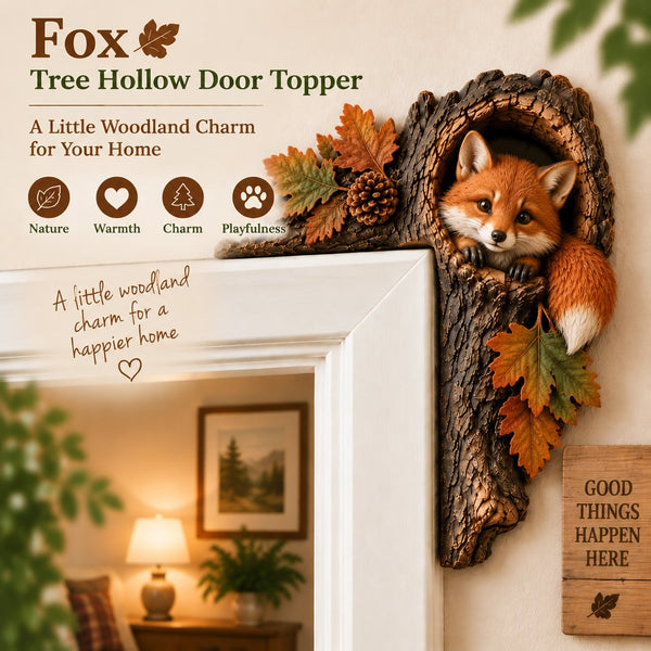 Fox tree hollow door topper