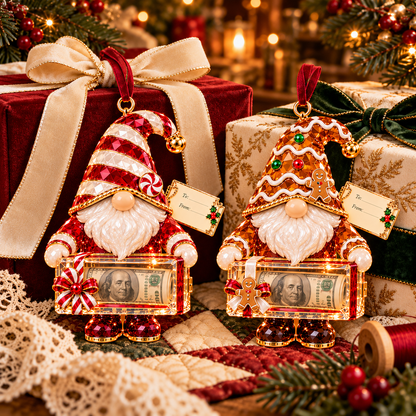 🔥Last Day 50% OFF -🎄💵 Christmas Gnome Money Holder Ornaments – A Fun & Magical Cash Gift Surprise 🎁
