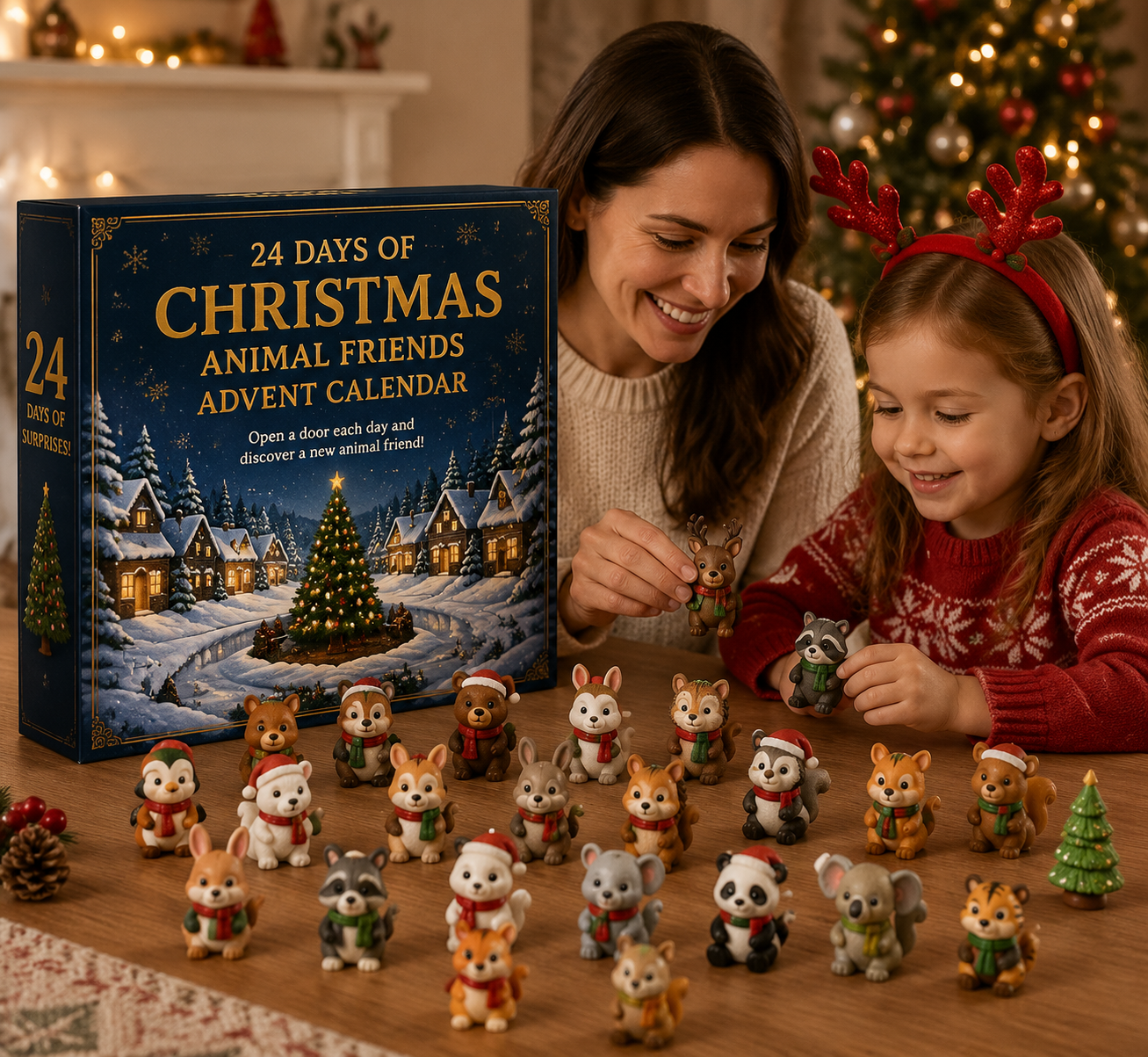 Open one door each day Christmas advent calendar