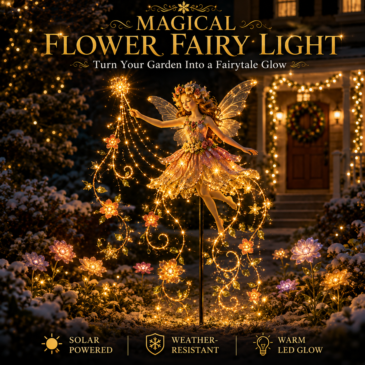 Magical Flower Fairy Garden Light