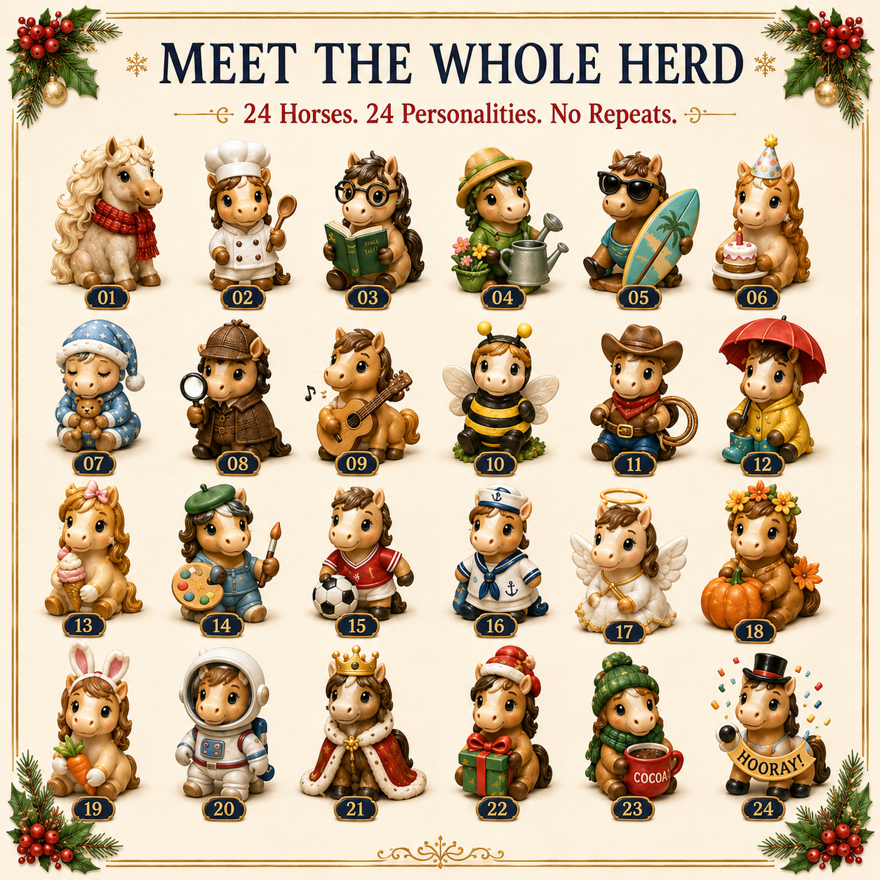 ⏰Limited Stock 50% OFF - 🎄 🐴2026 Horse Advent Calendar – 24 Days of Horse Magic