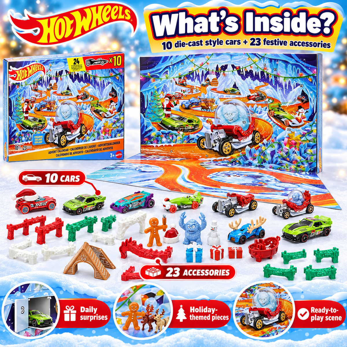 🔥Last Day 50% OFF- 🏎️ 24-Day Christmas Racing Advent Calendar 🎁