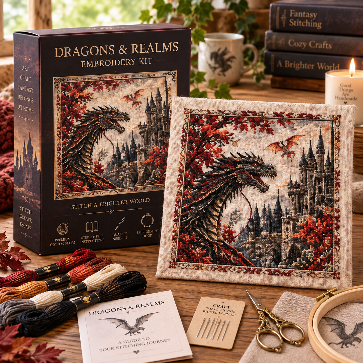 🐉 Dragonfire Prophecy™ DIY Embroidery Kit