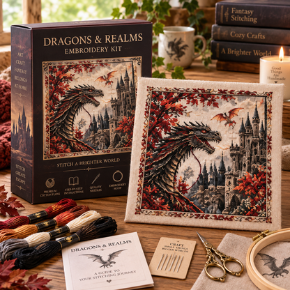🐉 Dragonfire Prophecy™ DIY Embroidery Kit